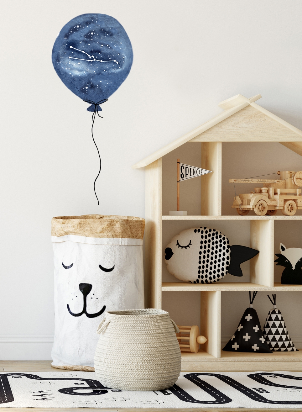 Wandtattoo - Sternballon / Stier