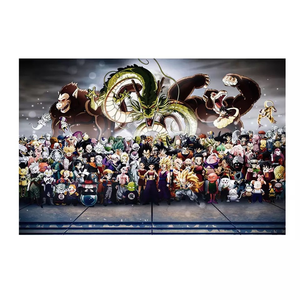 Poster - Japanische klassische Anime Dragon Ball Z Figurensammlung / 02