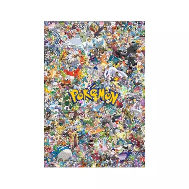 Poster - Japanische klassische Anime Dragon Ball Z Figurensammlung / Pokemon