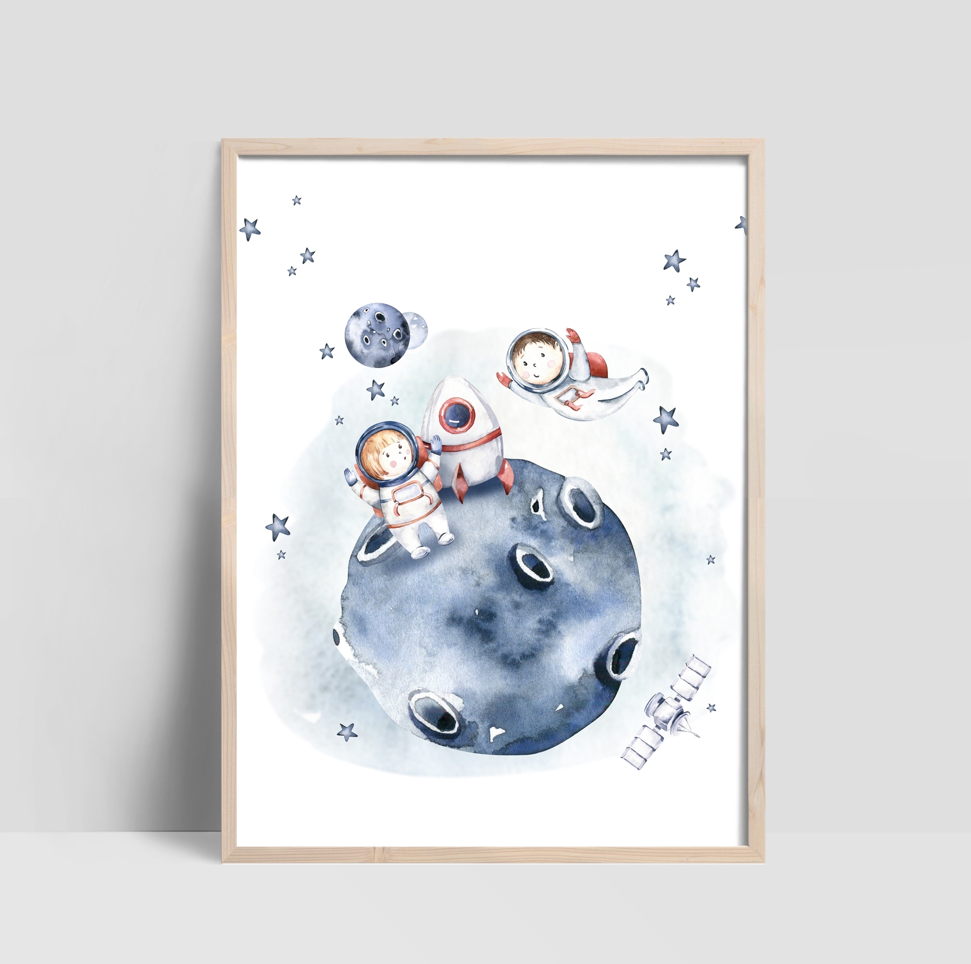 Poster - Sonnensystem / Astronaut