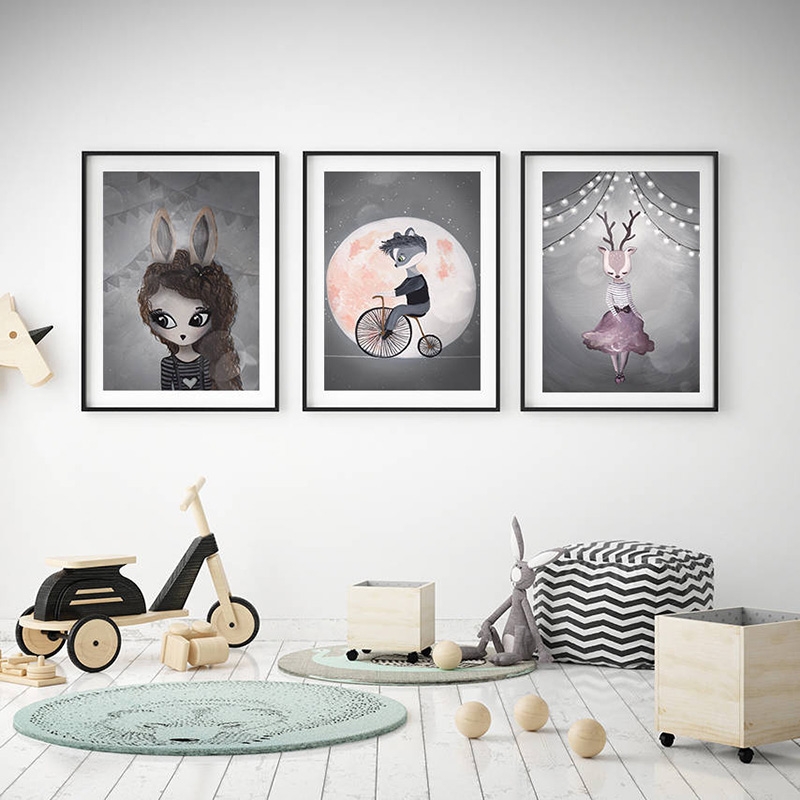 Poster - Gespenstische Tiere / 3er-Set