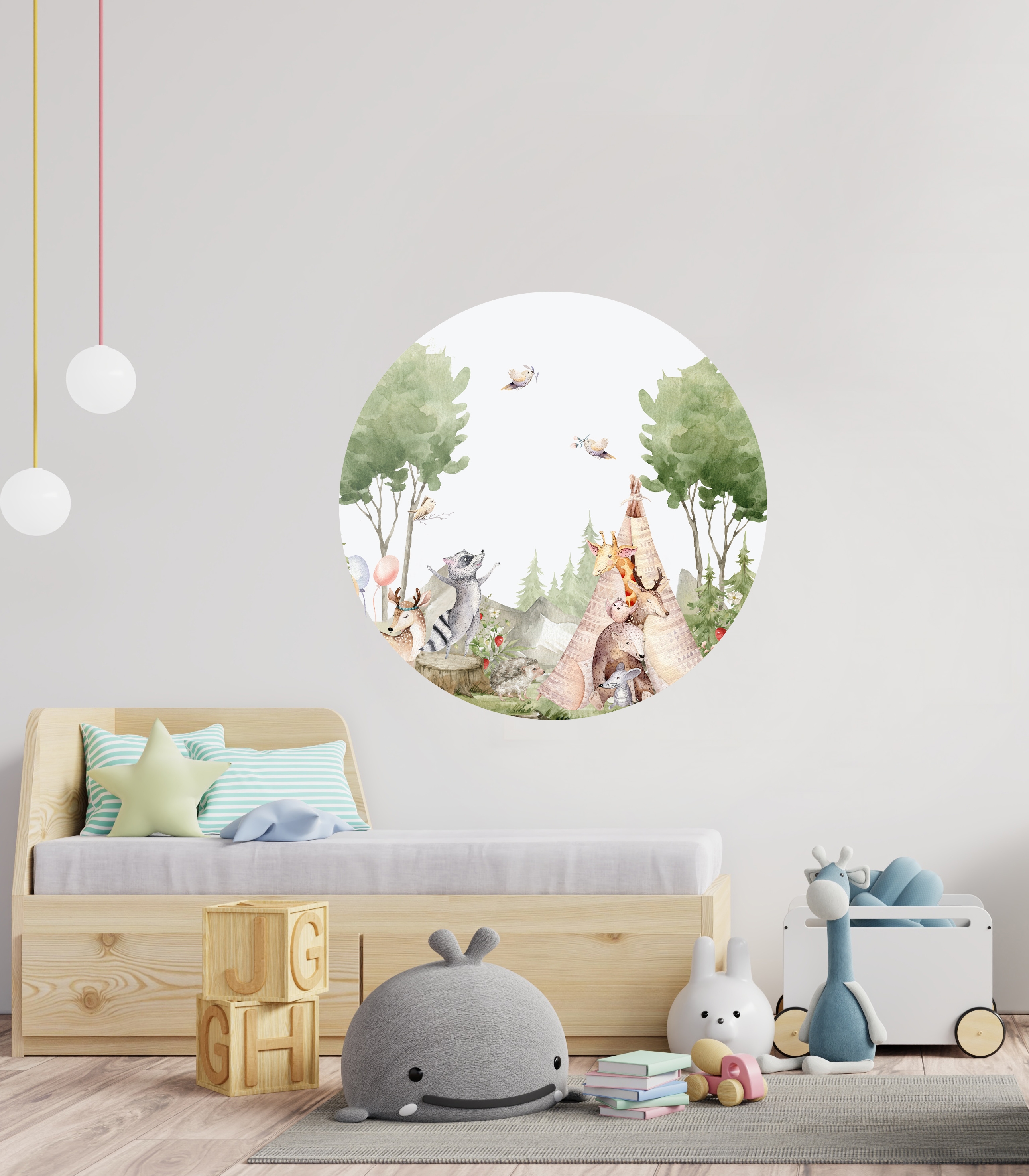 WANDTATTOO - RUNDE - WALDPARTY