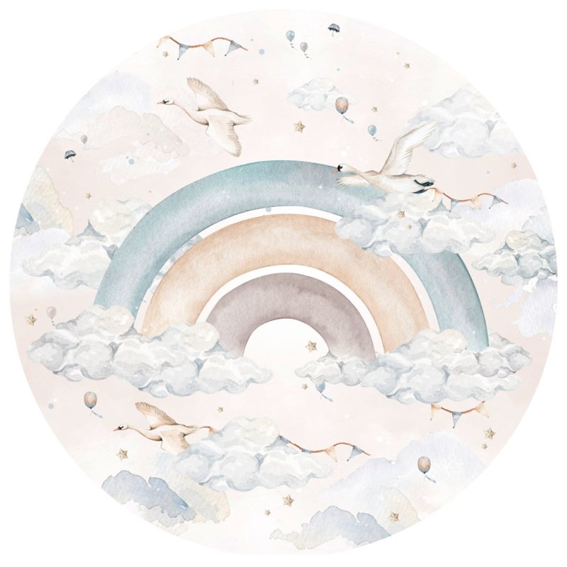 Wandtattoo - Regenbogen im Kreis