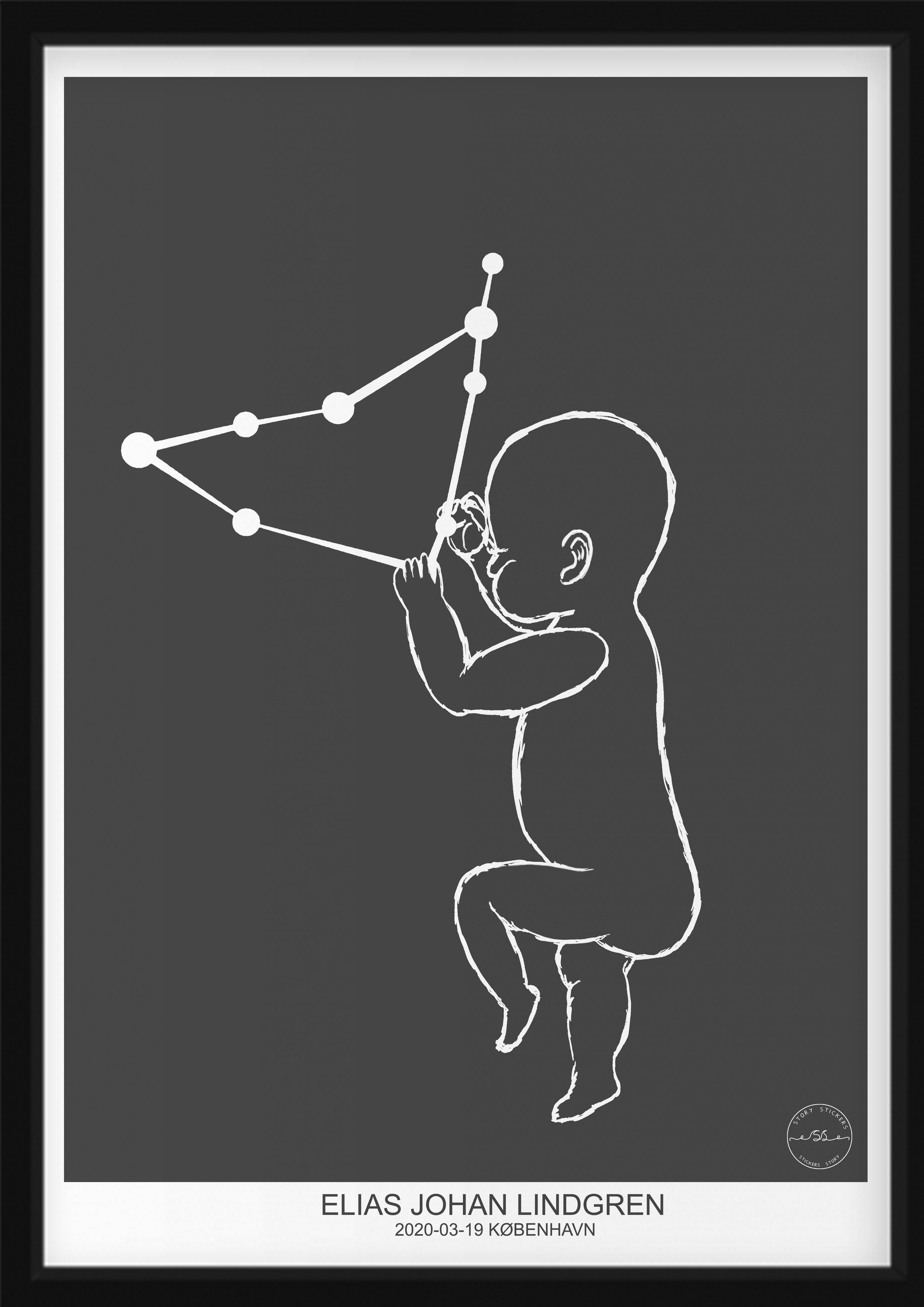 PERSÖNLICHES BABYPOSTER - Steinbock