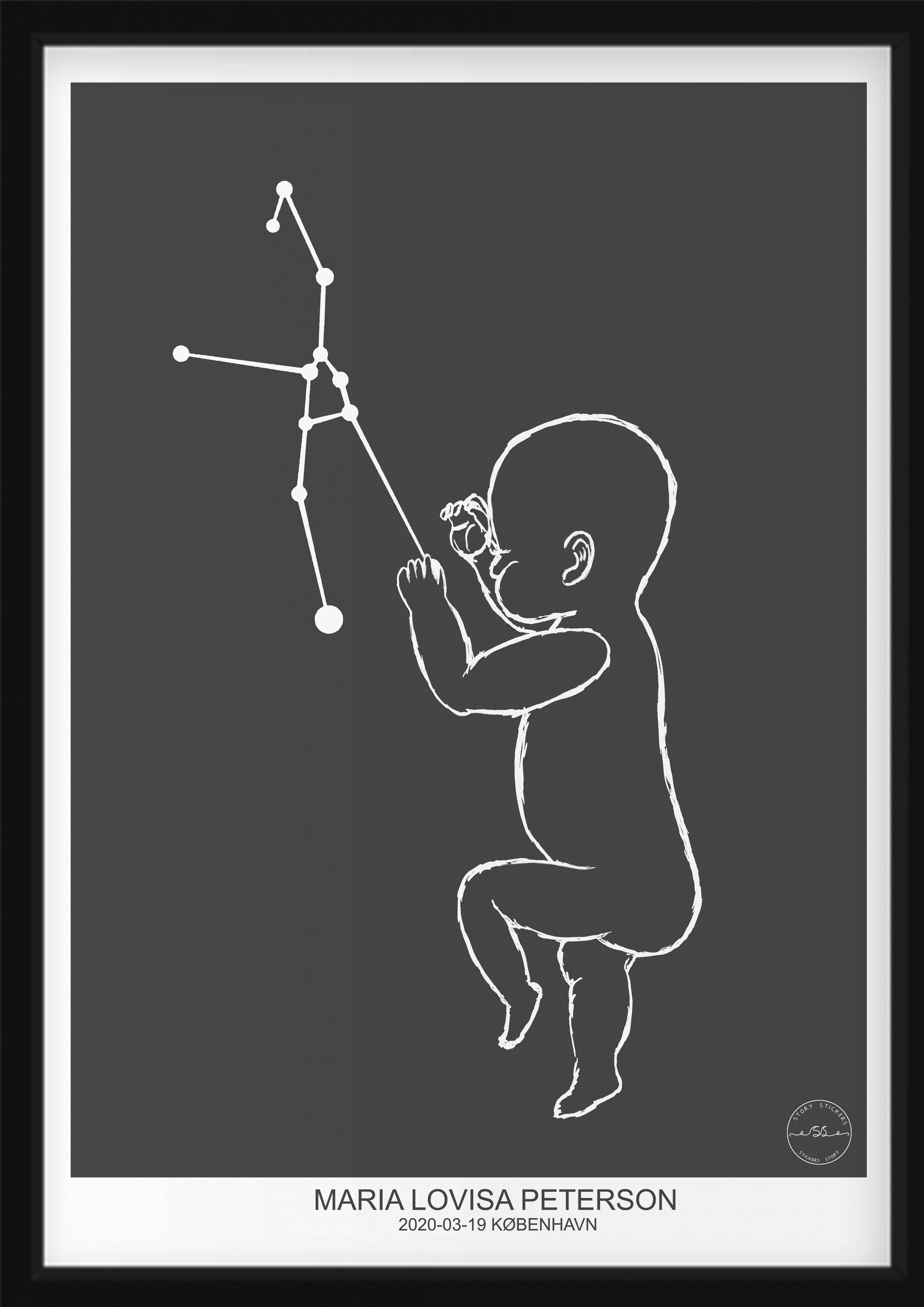 PERSÖNLICHES BABYPOSTER - Stier