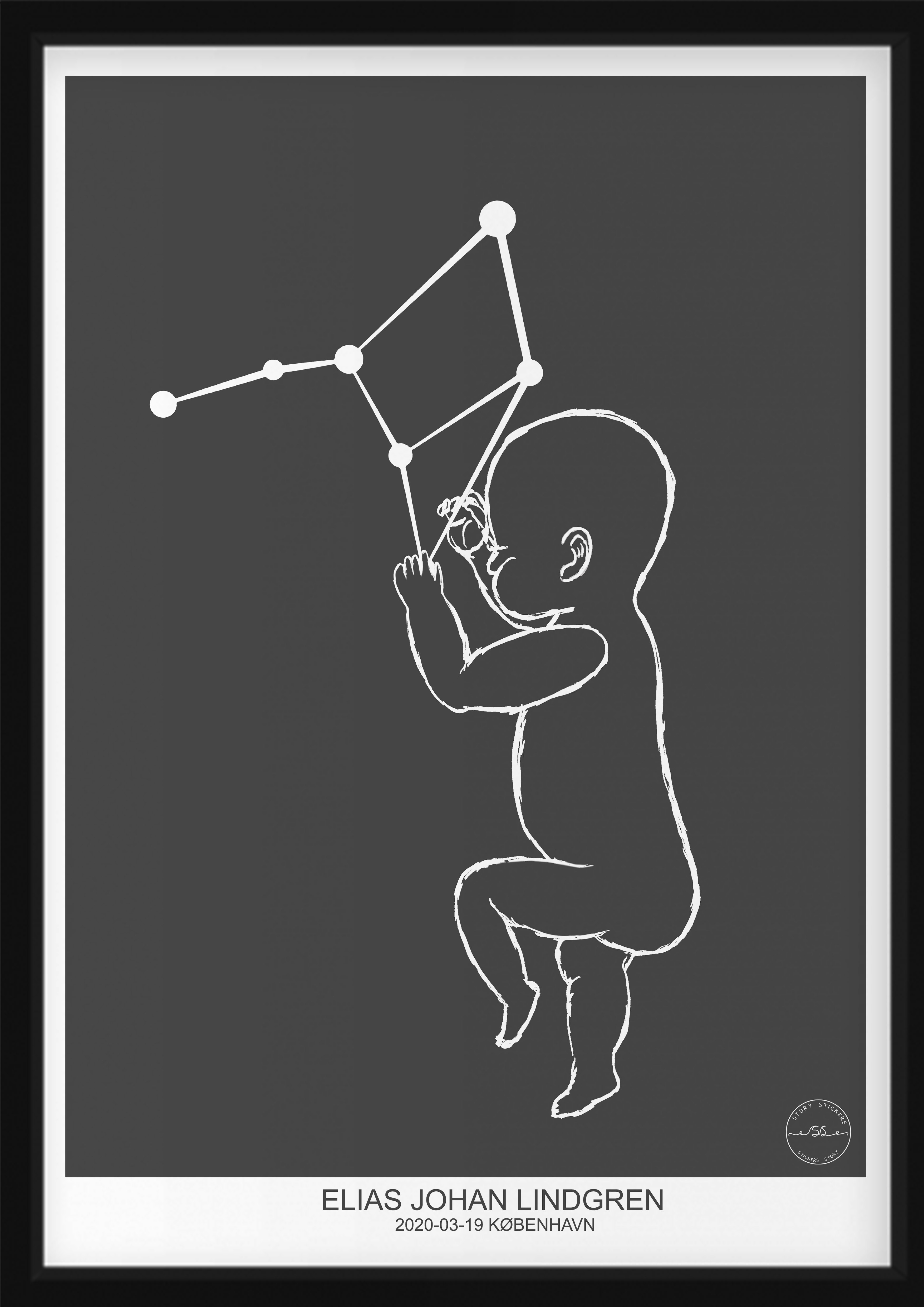 PERSÖNLICHES BABYPOSTER - Jungfrau