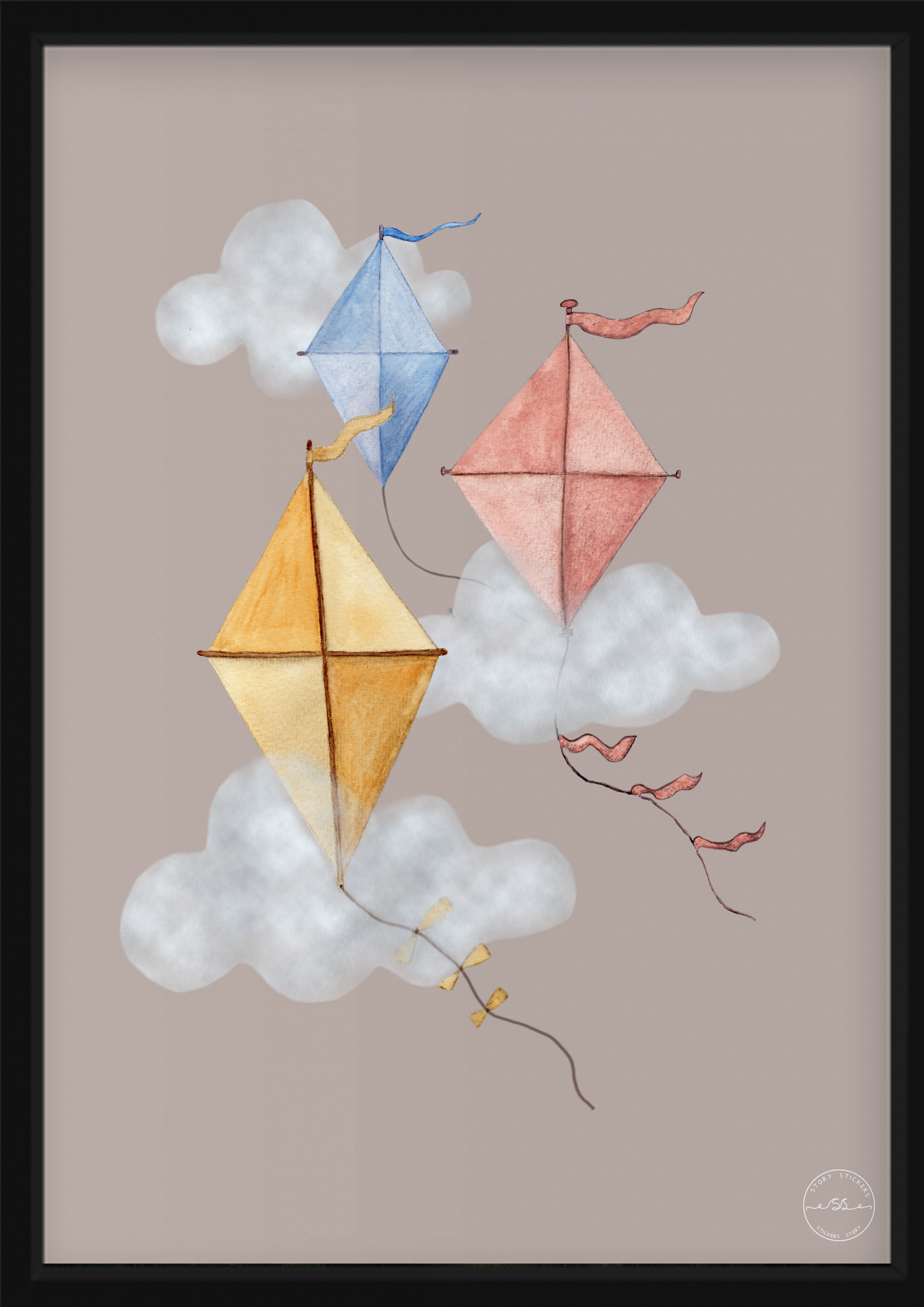 Poster - Kite / Beige