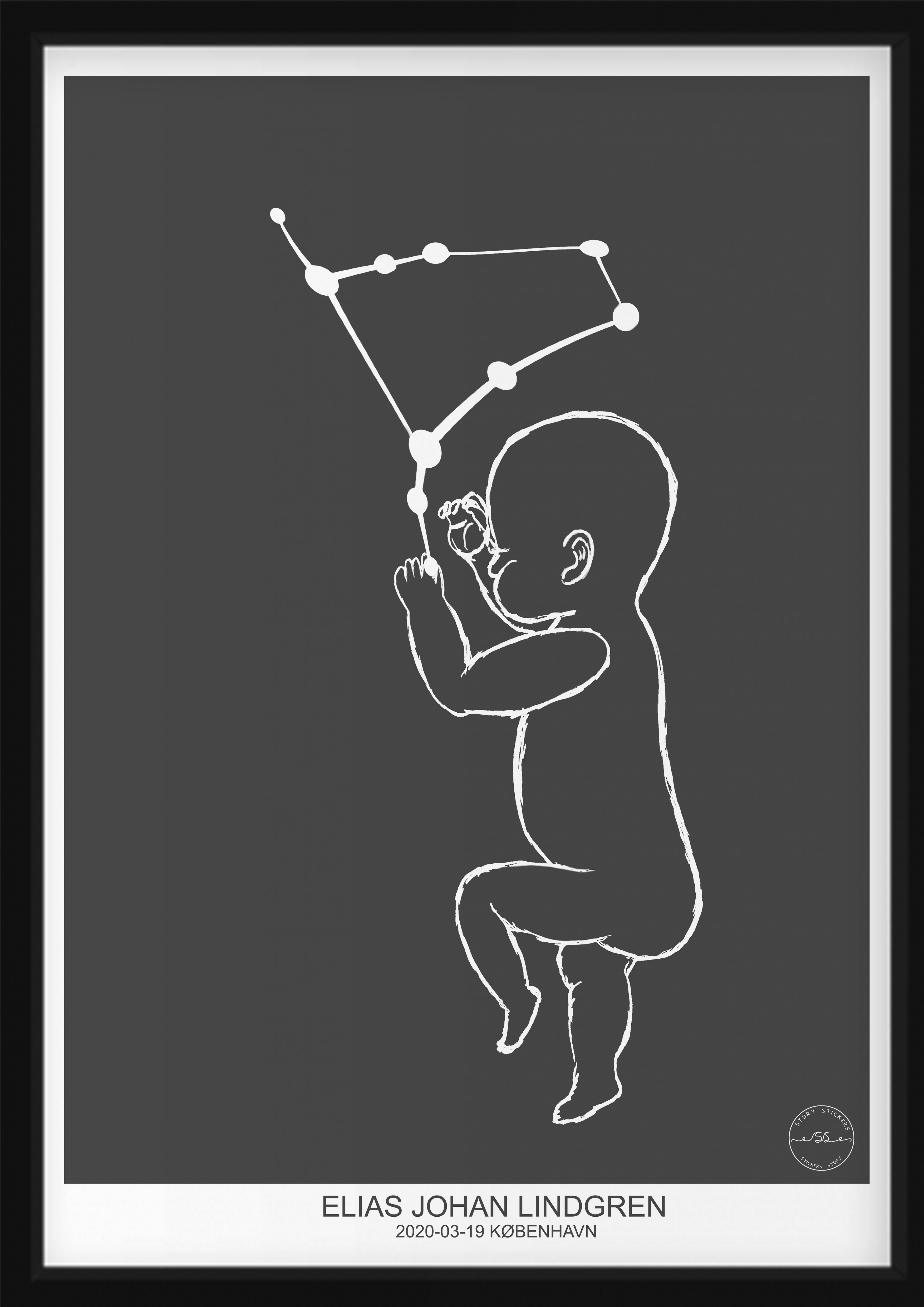 PERSÖNLICHES BABYPOSTER - Zwillinge