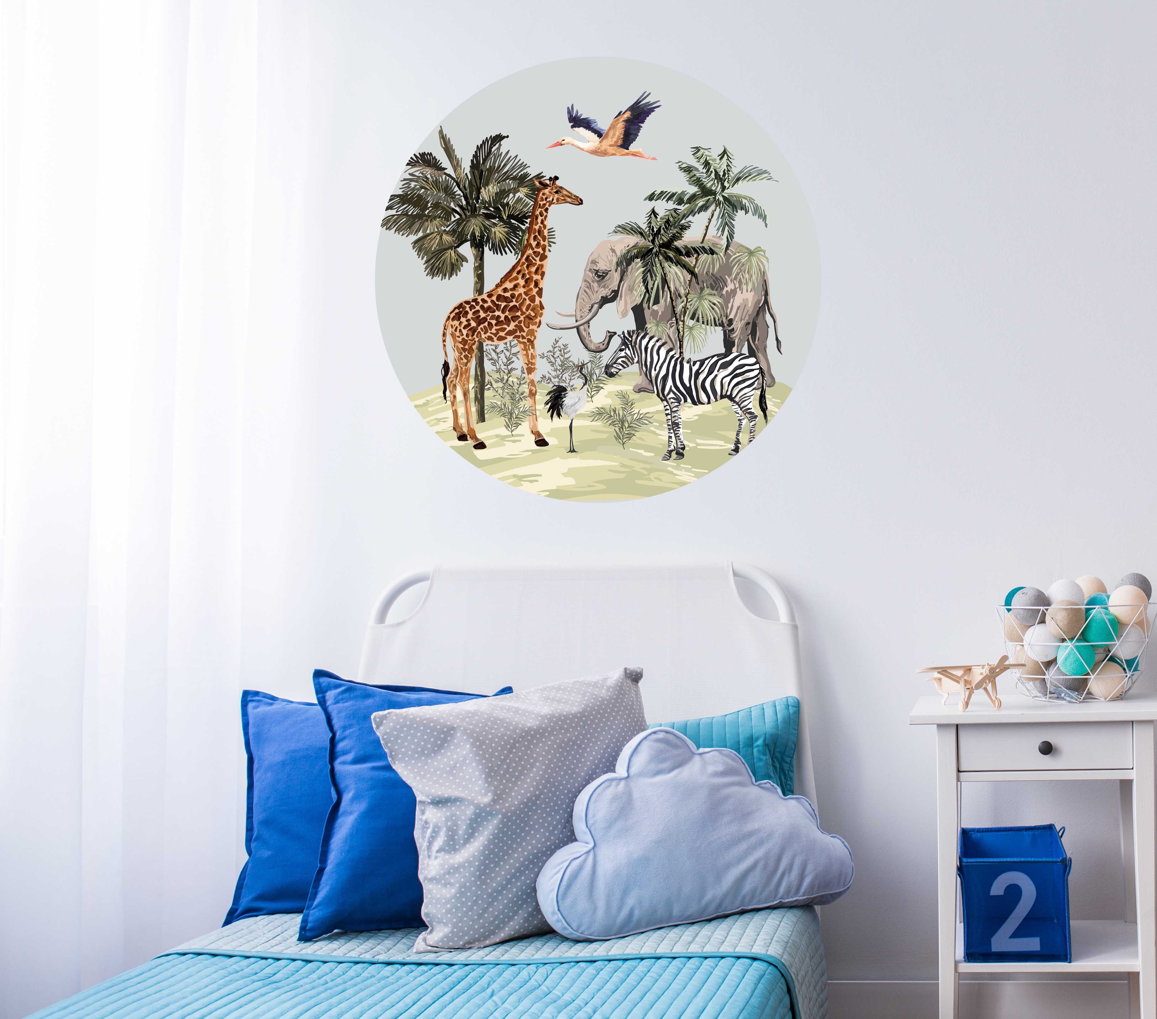 WANDTATTOO - RUNDE - Safari