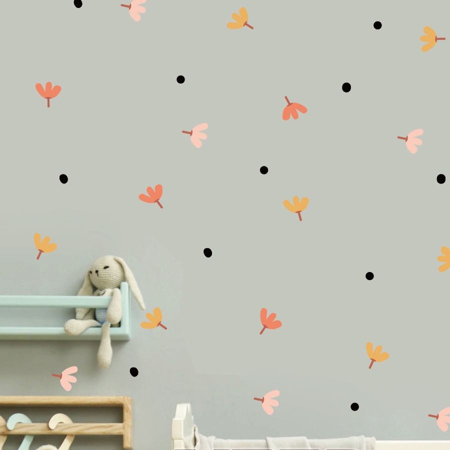 Wandtattoo - Blumen