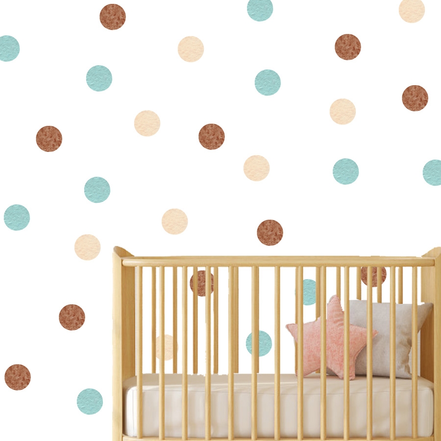 Wandtattoo - Polka-Punkte / Mehrere Farben