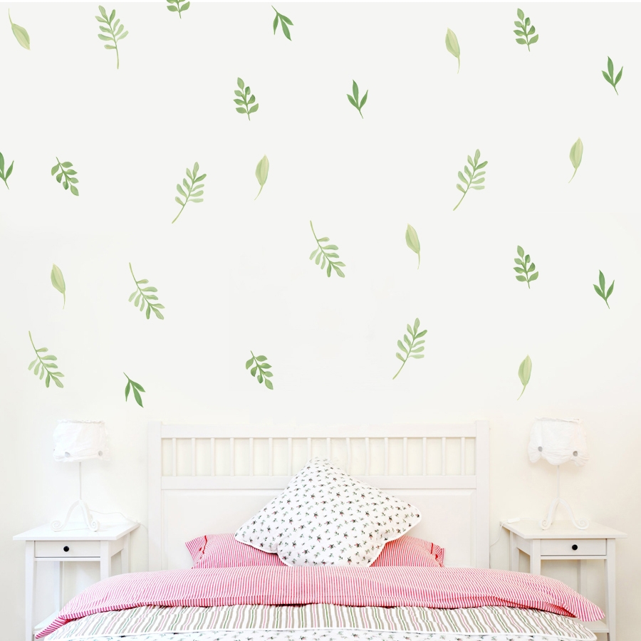 Wandtattoo - Grünes Blatt