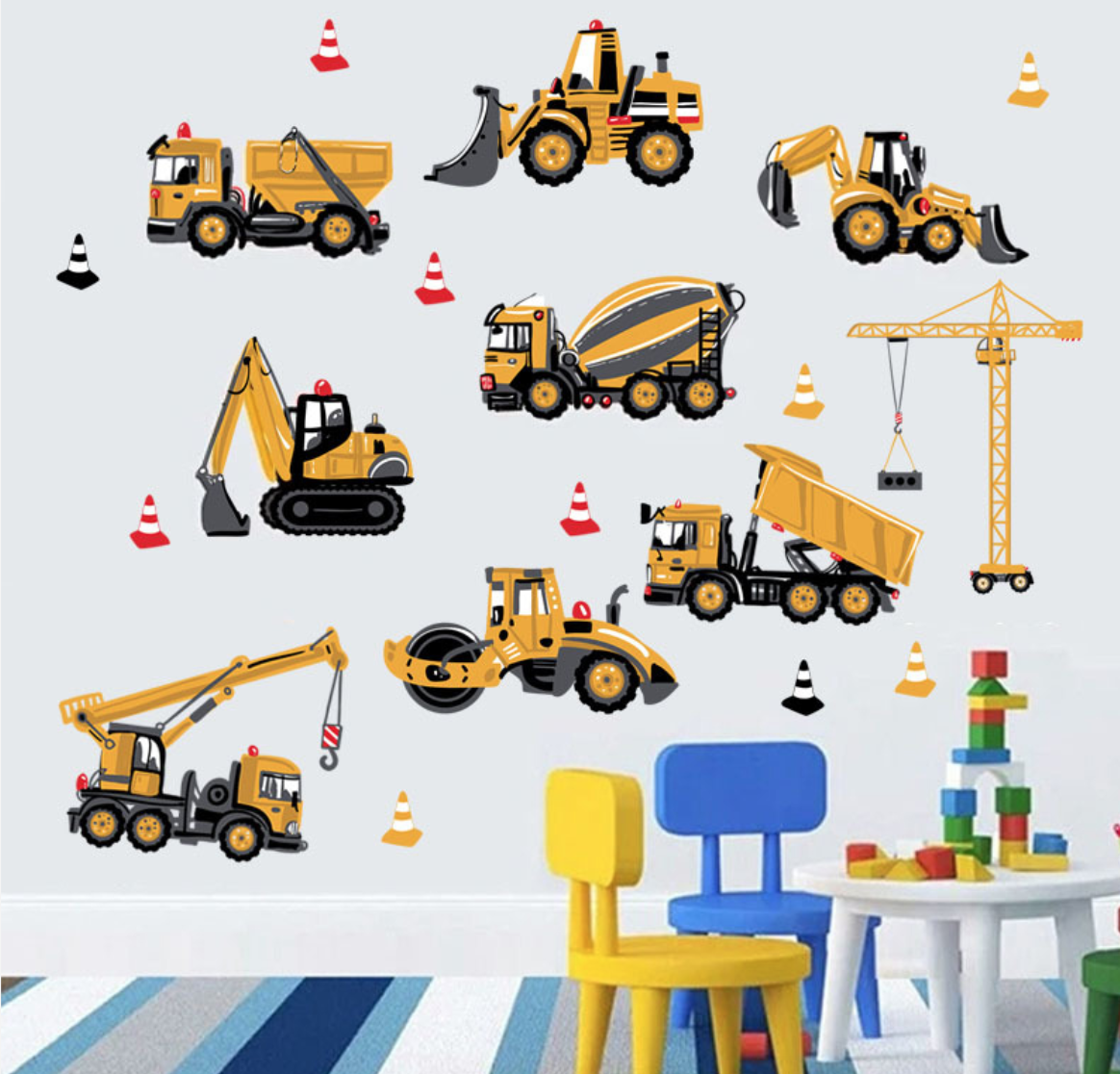 Wandtattoo - Bauarbeiten