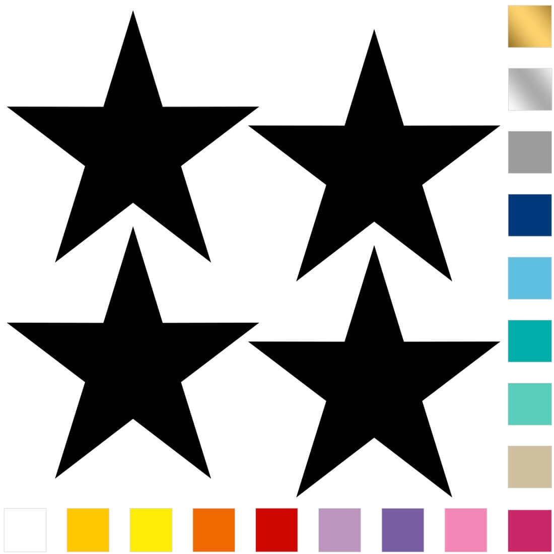 Wandtattoo - Sterne / Groß