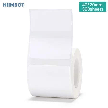 NIIMBOT Etiketten Aufkleber B21 Serie 40 x 20 mm / 320 Stück / Weiß