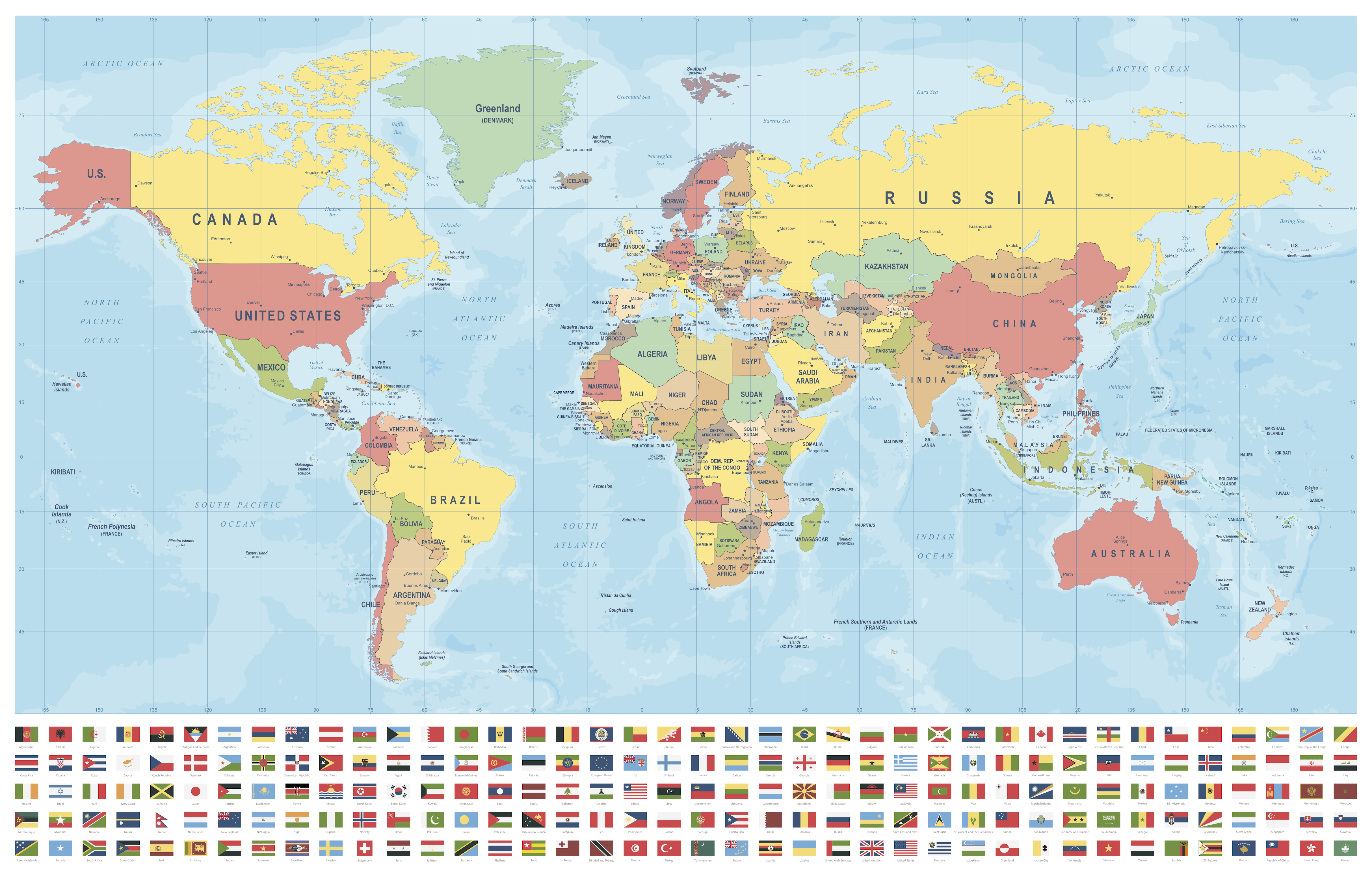 Poster - Weltkarte / 03