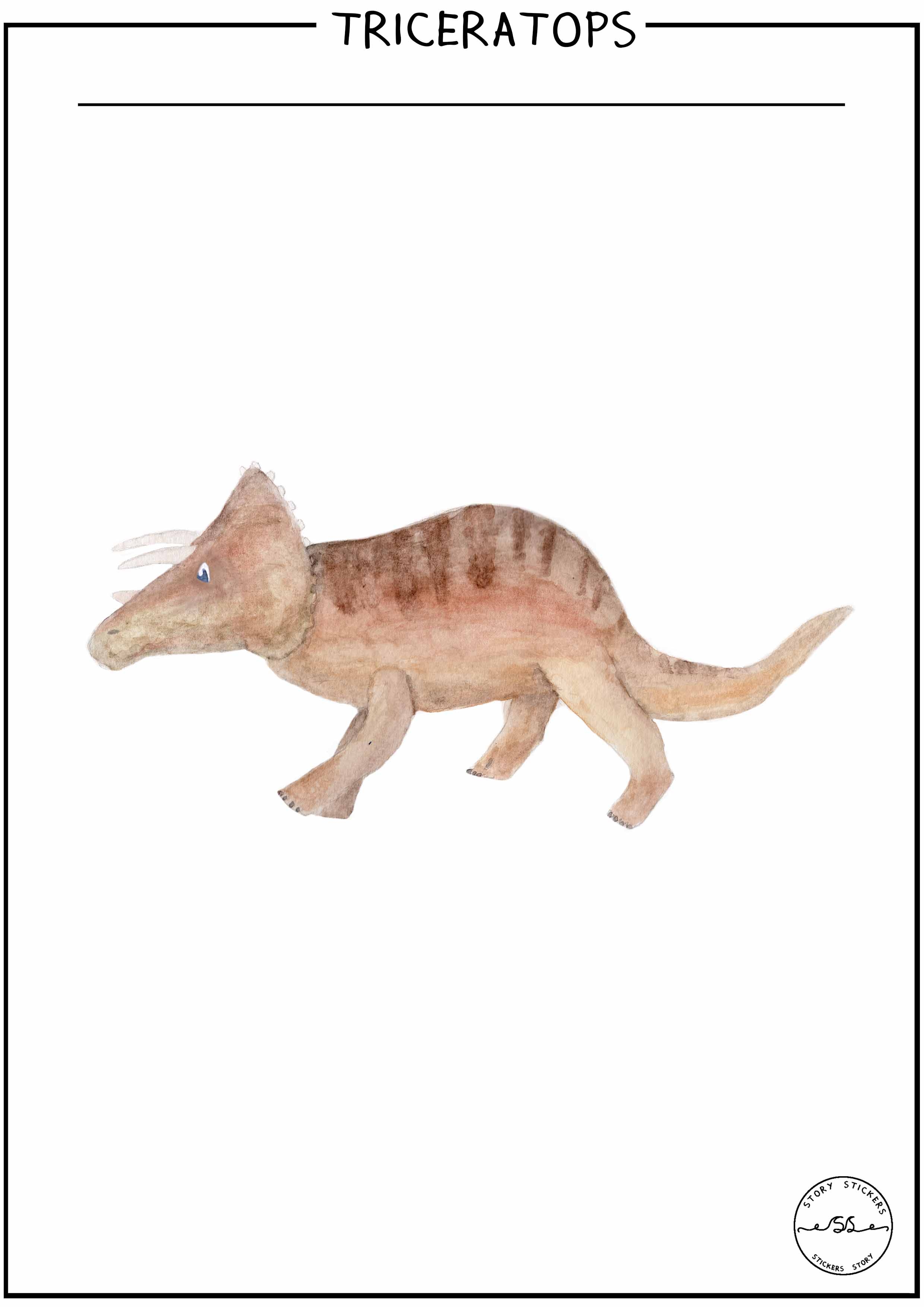 Plakat - Triceratops